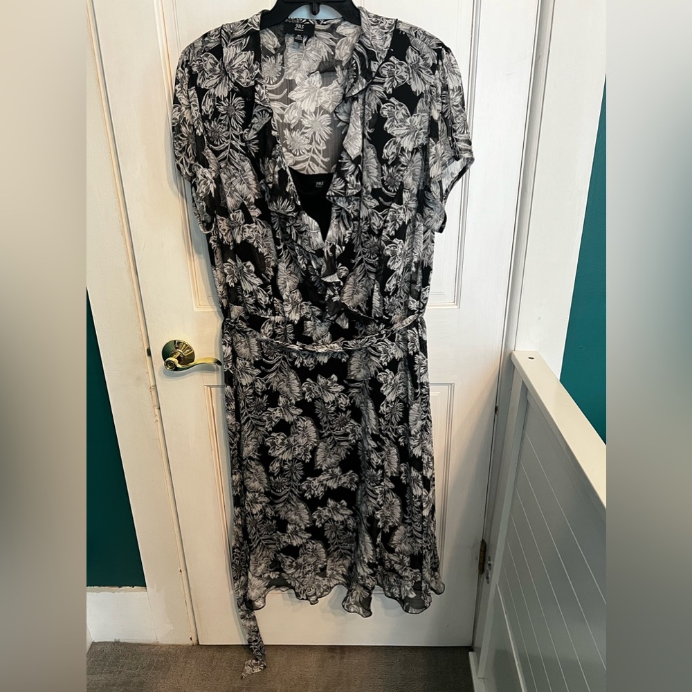 JBS chiffon wrap dress